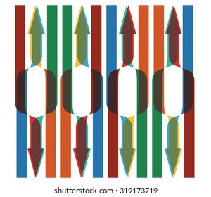 Abstract background with different color arrows for your graphic template
