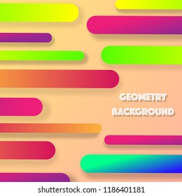 Abstract background with different color elements and sample text