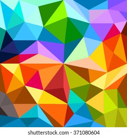 Abstract background of different color figures. Template for a text