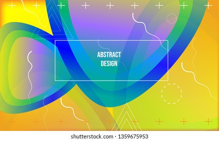 Abstract background with different colors and lines. Modern and creative vector template

