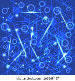 Abstract background with different design elements. Vector illustration. 