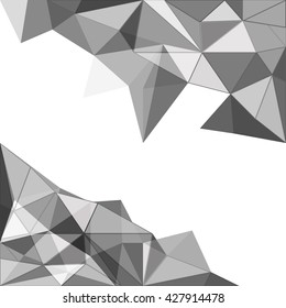 Abstract background of different figures. Template for a text