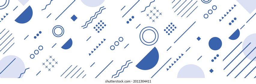 Abstract background with different geometric shapes - illustration