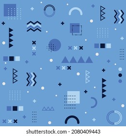 Abstract background with different geometric shapes - Vector