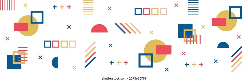 Abstract background with different geometric shapes - Vector