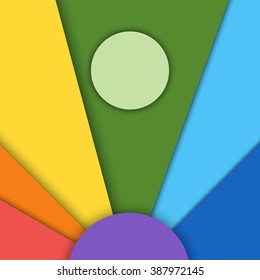 Abstract background with different levels surfaces, material design