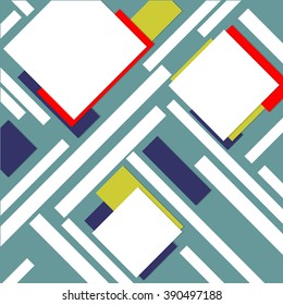 Abstract background with different levels surfaces, material design  colored papers.
Vector brochure, flyer, magazine cover & poster template.
Designer abstract perspective background.