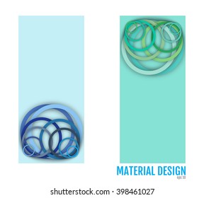 Abstract background with different levels surfaces, material design