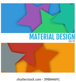 Abstract background with different levels surfaces, material design