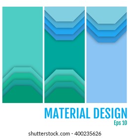 Abstract background with different levels surfaces, material design