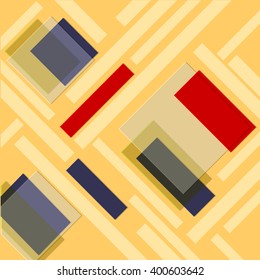 Abstract background with different levels surfaces, material design  colored papers. Vector brochure, flyer, magazine cover & poster template.
Designer abstract perspective background.