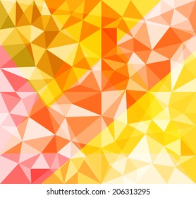 Abstract background of different triangles