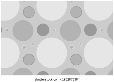 Abstract Background with Different types and Size of Circles