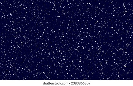 Abstract background with differents white dots like falling snow or snowflakes.