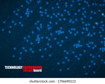 Abstrakter Hintergrund mit digitaler Leiterkarte, Technologie-Struktur. Elektronische Hauptplatine. Vektorillustration