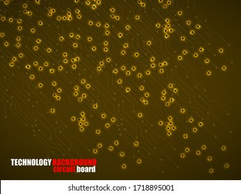 Abstract background with digital circuit board, technology texture. Electronic motherboard. Vector illustration