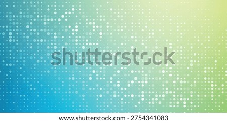 Abstract background with digital dot matrix on a blue and yellow gradient eps10