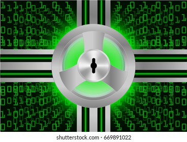 Abstract  background Digital security protection; Cyber security concept