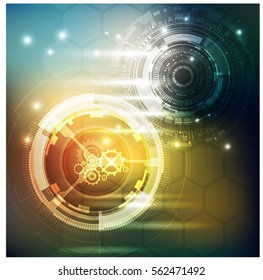 abstract background digital tech innovation concept. sci fi scientific design tech innovation concept background.