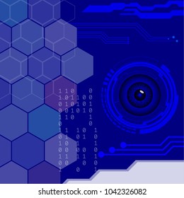 abstract background for digital technology, cyber and security concept. Vector illustration ESP 19