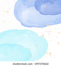 Fondo abstracto con técnica de acuarela digital. manchas de color agua de color negro con una copia del espacio. Para banners, invitaciones, sitios web.