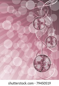 Abstract background with disco ball. EPS10 vector illustration.