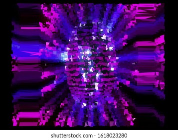 Abstract background disco lights for party decorate the night with glow. Bright disco colors and lights.