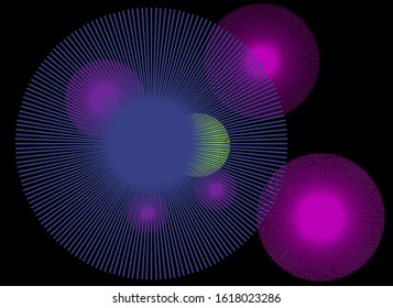 Abstract background disco lights for party decorate the night with glow. Bright disco colors and lights.
