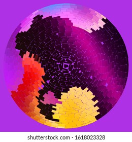 Abstract background disco lights for party decorate the night with glow. Bright disco colors and lights.
