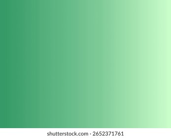 The abstract background displays a smooth gradient from dark green on the left side to light green on the right side, creating a fresh and vibrant color transition.