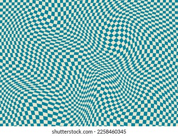 fondo abstracto con diseño de tablero de ajedrez distorsionado