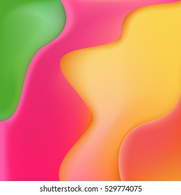 Abstract background with a distorted geometric shapes. Rivers and streams. bright colors. Joyful mood. Candy River.