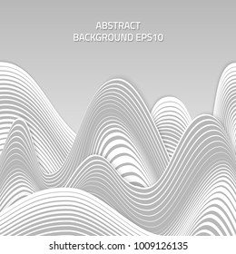 Abstract background with distorted lines. The curvature of space. Fluid motion.
