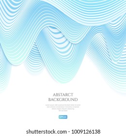 Abstract background with distorted lines. The curvature of space. Fluid motion.