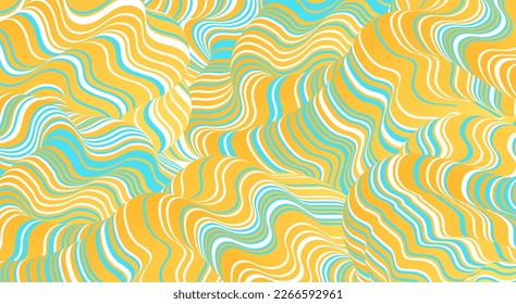 Abstract Background distorted lines liquid shape. Psychedelic stripes. Vector illustration for brochure, flyer, banner or cover.