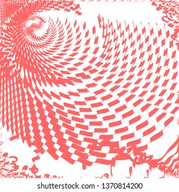 Abstract background with distorted lines. Striped texture. Optical illusion.