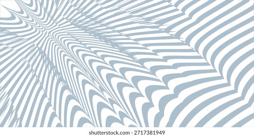 Abstrakter Hintergrund mit verzerrter, flüssiger, wellenförmiger Textur. Retro psychedelisches Linienmuster