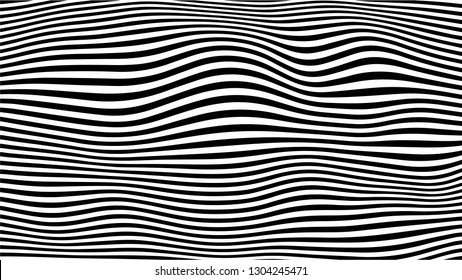 Abstract background with distorted shapes on a white background. Monochrome image