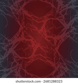 An abstract background with a distressed, cracked pattern in a dark red and black gradient.