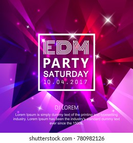 abstract background dj music party design poster vector