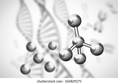 Abstract background . DNA molecule with X chromosomes