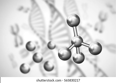Abstract background . DNA molecule with X chromosomes