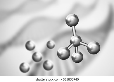 Abstract background . DNA molecule with X chromosomes