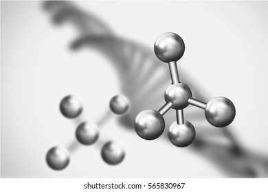Abstract background . DNA molecule with X chromosomes