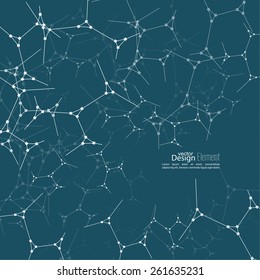 Abstract background with DNA strand molecule structure. genetic and chemical compounds