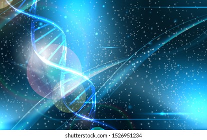 Abstract background with dnk spiral for information and medicine template. Vector Illustration EPS10