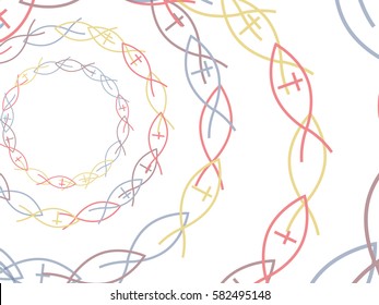 Abstract background for documents Christian symbol of fish.