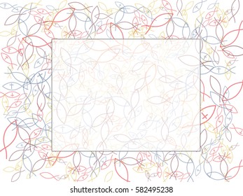 Abstract background for documents Christian symbol of fish.