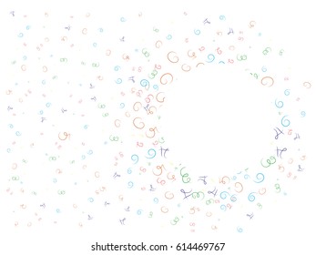 Abstract background for documents. Color numbers. Vector illustration.