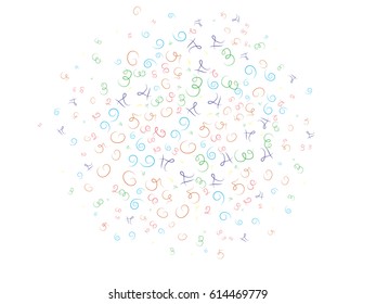 Abstract background for documents. Color numbers. Vector illustration.